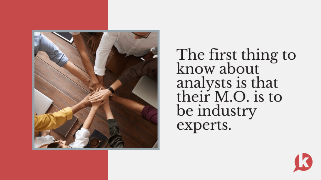 analysts are industry experts