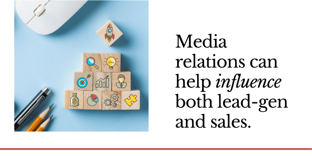 media relations supports sales